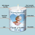 Custom Photo You Will Always Be In My Heart - Memorial Personalized Custom Smokeless Scented Candle - Memorial Gift, Sympathy Gift For Family Members