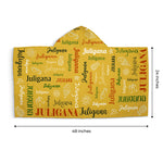 Colorful Lettering - Family Personalized Custom Kid Hooded Beach Towel - Gift For Kids, Family Members