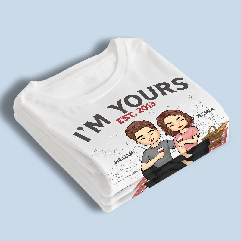 I'm Yours Since - Couple Personalized Custom Unisex T-shirt, Hoodie, Sweatshirt - Gift For Husband Wife, Anniversary