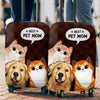 Life Is Better With Pets - Travel Personalized Custom Luggage Cover - Gift For Pet Owners, Pet Lovers