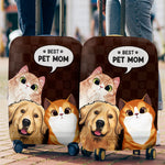 Life Is Better With Pets - Travel Personalized Custom Luggage Cover - Gift For Pet Owners, Pet Lovers
