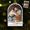 Custom Photo All Hearts Come Home For Christmas - Family Personalized Custom Ornament - Acrylic Custom Shaped - Christmas Gift For Family Members