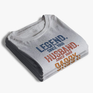 Legend Husband Dad Grandpa - Family Personalized Custom Unisex T-shirt, Hoodie, Sweatshirt - Father's Day, Birthday Gift For Dad, Grandpa