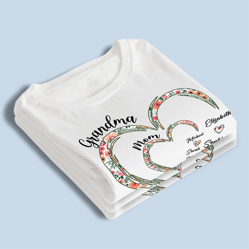 A Grandma's Love Is Forever And Always - Family Personalized Custom Unisex T-shirt, Hoodie, Sweatshirt - Gift For Mom, Grandma