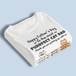 Custom Name Cat Dad Father's Day Gifts - Personalized Apparel