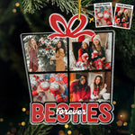 Custom Photo Besties Till The End - Bestie Personalized Custom Ornament - Acrylic Custom Shaped - Christmas Gift For Best Friends, BFF, Sisters
