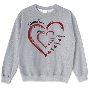 Mommy's Sweethearts - Family Personalized Custom Unisex T-shirt, Hoodie, Sweatshirt - Gift For Grandma