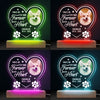 Custom Photo Your Wings Were Ready But Our Hearts Were Not - Memorial Personalized Custom Heart Shaped 3D LED Light - Sympathy Gift, Gift For Pet Owners, Pet Lovers