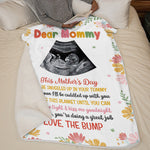 Custom Photo Mommy, You Are Doing A Great Job - Family Personalized Custom Baby Blanket - Baby Shower Gift, Gift For First Mom