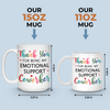 My Emotional Support Coworker - Coworker Personalized Custom Mug - Gift For Coworkers, Work Friends, Colleagues