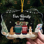 Our Christmas Is Finally Here - Memorial Personalized Custom Ornament - Acrylic Benelux Shaped - Christmas Gift, Sympathy Gift For Pet Owners, Pet Lovers