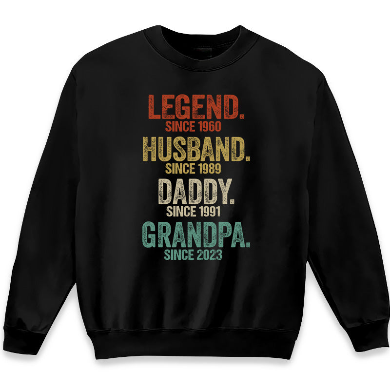 Legend Husband Dad Grandpa - Family Personalized Custom Unisex T-shirt -  Pawfect House