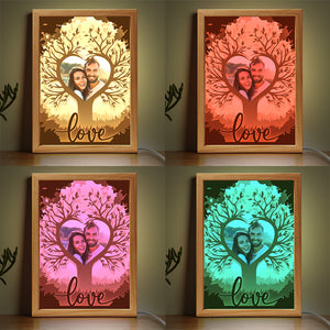 Custom Photo My Love - Couple Personalized Custom Frame Light Box - Gift For Husband Wife, Anniversary