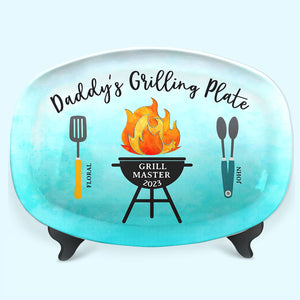 BBQ Gifts, Personalized Grilling Platter, Grill Master, Grill