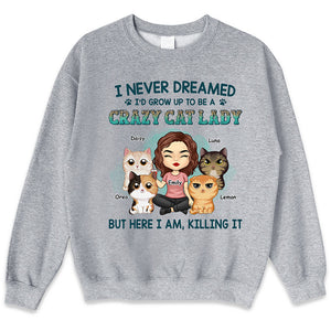 Happy To Be A Cat Lady - Cat Personalized Custom Unisex T-shirt, Hoodie, Sweatshirt - Gift For Pet Owners, Pet Lovers