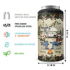 Let's Sit By The Campsite - Camping Personalized Custom 4 In 1 Can Cooler Tumbler - Gift For Husband Wife, Camping Lovers