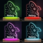Lovely Moon & Stars - Family Personalized Custom Heart 3D LED Light - Mother's Day, Baby Shower Gift, Gift For First Mom