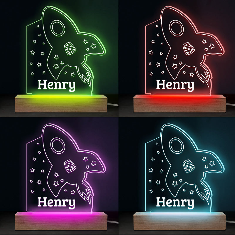 Lovely Moon & Stars - Family Personalized Custom Heart 3D LED Light - Mother's Day, Baby Shower Gift, Gift For First Mom