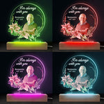 Custom Photo Cardinals Appear When Angels Are Near - Memorial Personalized Custom Round Shaped 3D LED Light - Sympathy Gift For Family Members