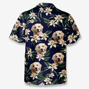 Custom Photo Welcome To The Dog Days Of Summer - Dog & Cat Personalized Custom Unisex Tropical Hawaiian Aloha Shirt - Summer Vacation Gift, Gift For Pet Owners, Pet Lovers