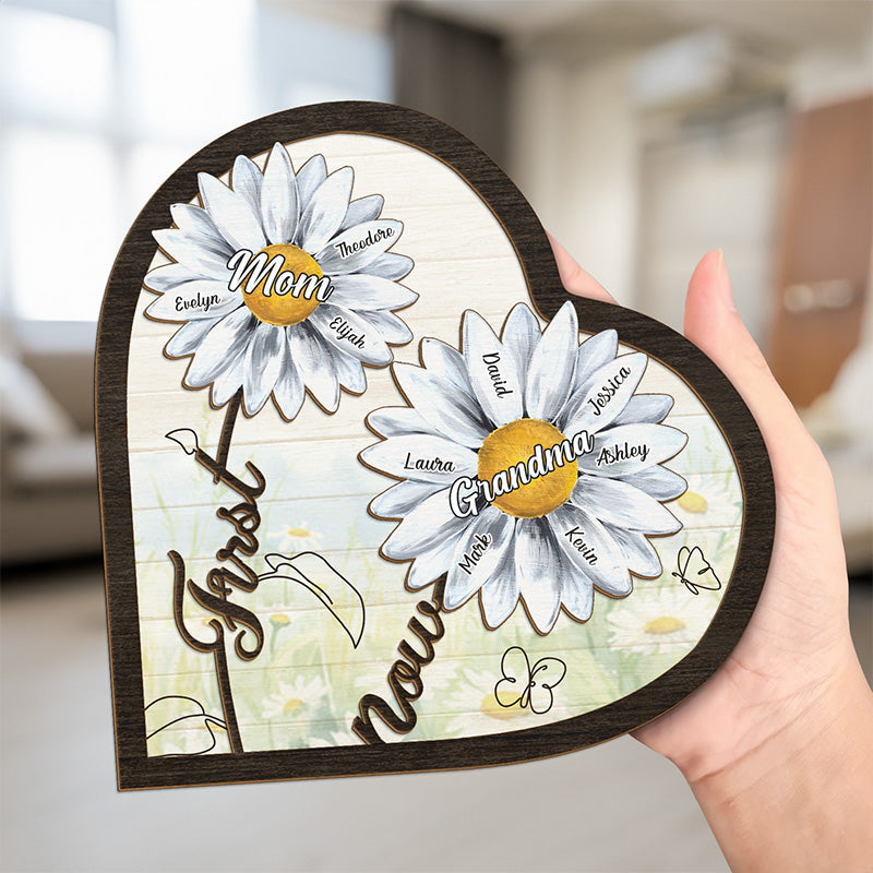 You Will Never Get Another - Family Personalized Custom 2-Layered Wooden Plaque With Stand - Mother's Day, House Warming Gift For Mom, Grandma