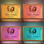 Custom Photo A Bond That Can't Be Broken - Family Personalized Custom Frame Light Box - Gift For Mom