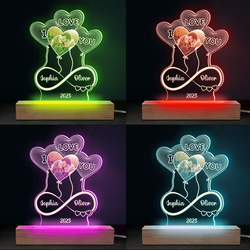 Custom Photo To My Beautiful Soulmate - Couple Personalized Custom Shaped 3D LED Light - Gift For Husband Wife, Anniversary