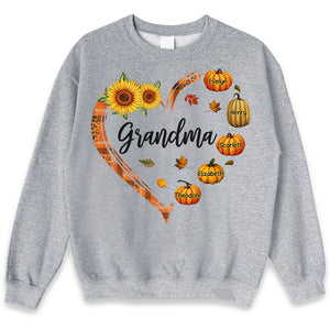 Blessed To Be Called Grandma - Family Personalized Custom Unisex T-shirt, Hoodie, Sweatshirt - Autumn Fall Gift For Grandma