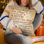 Custom Photo A Big Hug From Me To You - Memorial Personalized Custom Pillow - Sympathy Gift For Pet Owners, Pet Lovers