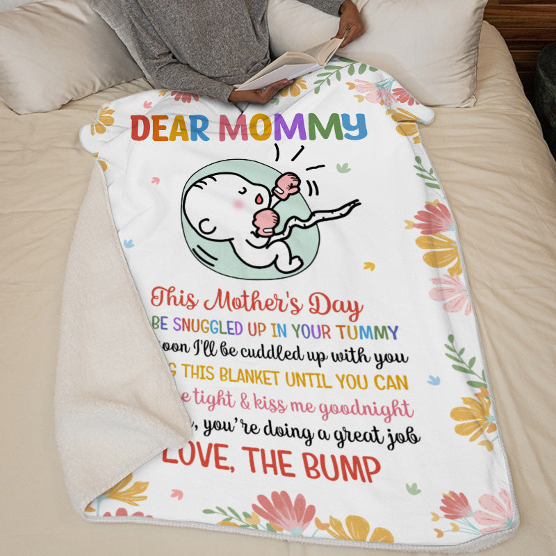 Mom, You Are Doing A Great Job - Family Personalized Custom Baby Blanket - Baby Shower Gift, Gift For First Mom