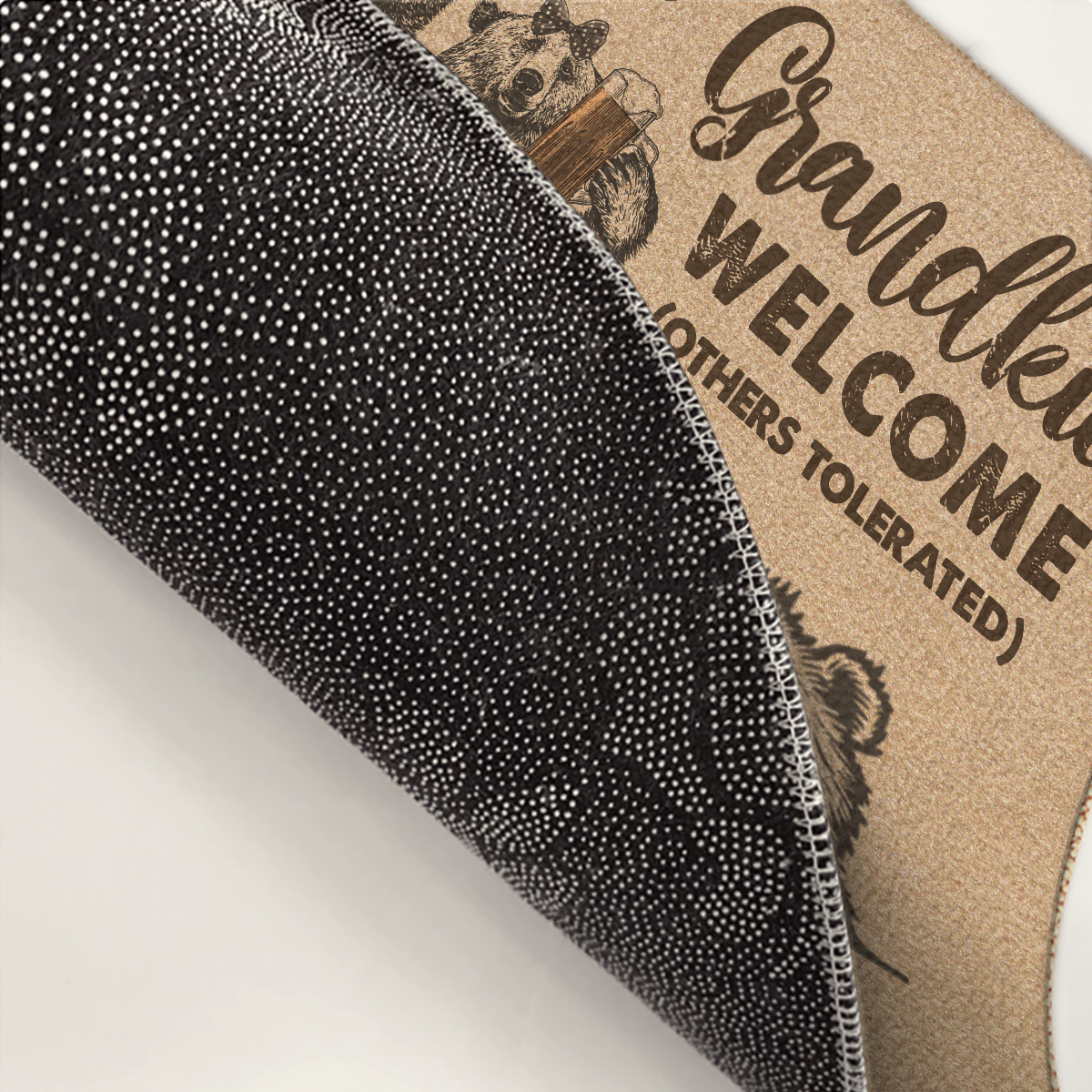 Grandkids Welcome, Others Tolerated - Family Personalized Custom Home Decor Decorative Mat - House Warming Gift, Gift For Grandpa, Grandma