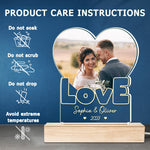 Custom Couple Photo Wedding Gifts - Personalized 3D LED Light