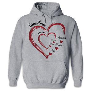 Mommy's Sweethearts - Family Personalized Custom Unisex T-shirt, Hoodie, Sweatshirt - Gift For Grandma