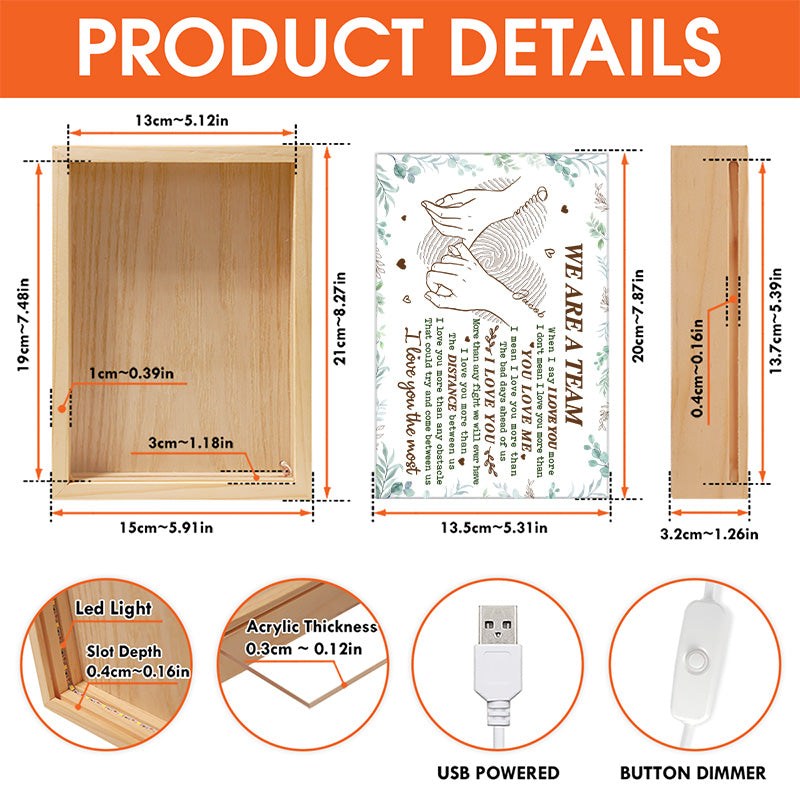 Je t'aime le plus - Cadre photo personnalisé pour couple - Cadeau pour mari et femme, anniversaire