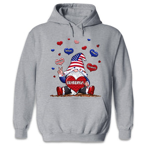 World's Best Nana - Family Personalized Custom Unisex Patriotic T-shirt, Hoodie, Sweatshirt - Independence Day, 4th Of July, Birthday Gift For Grandma