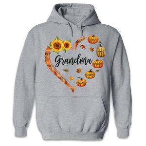 Blessed To Be Called Grandma - Family Personalized Custom Unisex T-shirt, Hoodie, Sweatshirt - Autumn Fall Gift For Grandma