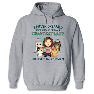 Happy To Be A Cat Lady - Cat Personalized Custom Unisex T-shirt, Hoodie, Sweatshirt - Gift For Pet Owners, Pet Lovers