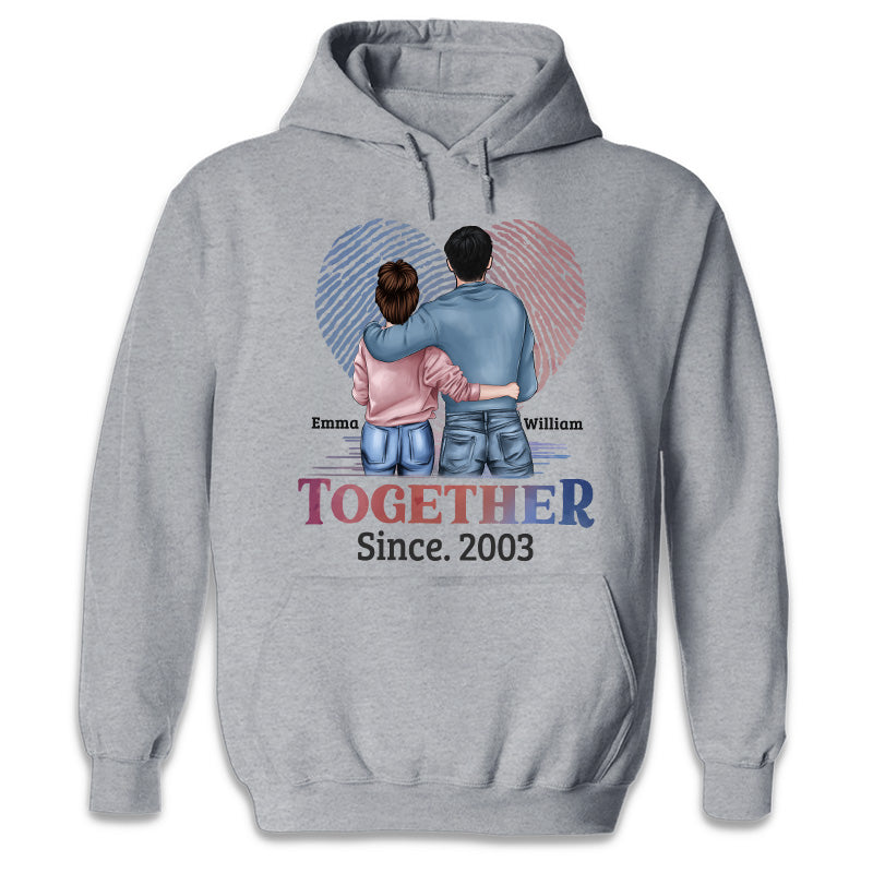 Together Since - Couple Personalized Custom Unisex T-shirt, Hoodie, Sw -  Pawfect House ™