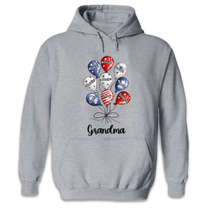 Granny Is My Bestie - Family Personalized Custom Unisex Patriotic T-shirt, Hoodie, Sweatshirt - Independence Day, 4th Of July, Birthday Gift For Grandma