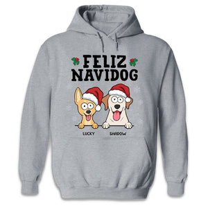 Feliz Navidog - Dog Personalized Custom Unisex T-shirt, Hoodie, Sweatshirt - Christmas Gift For Pet Owners, Pet Lovers
