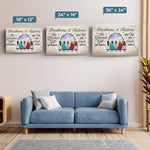 The Greatest Gift Our Parents Gave Us - Family Personalized Custom Horizontal Canvas - Gift For Siblings, Brothers, Sisters