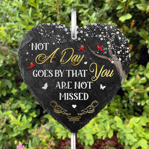 Treasure In Our Heart - Memorial Garden Slate & Hook - Sympathy Gift For Family Members