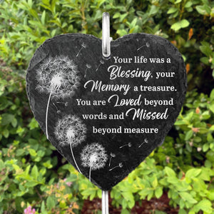 You Are Always My Beloved One - Memorial Garden Slate & Hook - Sympathy Gift For Family Members