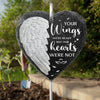 Not Ready To Let You Leave - Memorial Garden Slate & Hook - Sympathy Gift For Family Members