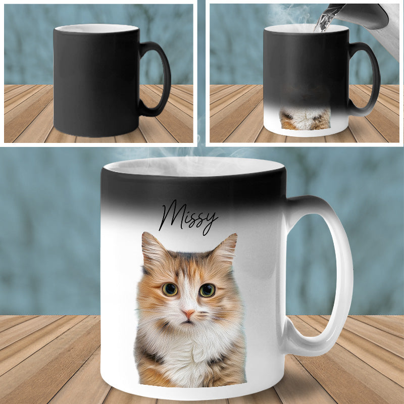 Enchanted Custom Pet Mug With Magical Nature Surroundings