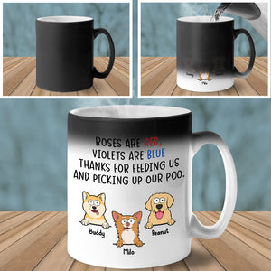 Thanks For Picking Up Our Poo - Dog Personalized Color Changing Mug - Gift For Pet Owners, Pet Lovers