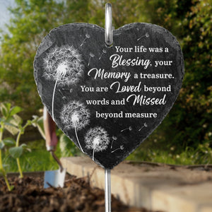 You Are Always My Beloved One - Memorial Garden Slate & Hook - Sympathy Gift For Family Members