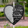 Not Ready To Let You Leave - Memorial Garden Slate & Hook - Sympathy Gift For Family Members