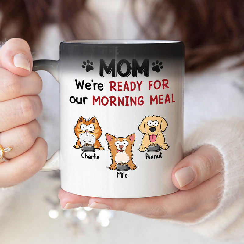 We Love You More Than All The Treats - Dog & Cat Personalized Custom Color Changing Mug - Gift For Pet Owners, Pet Lovers