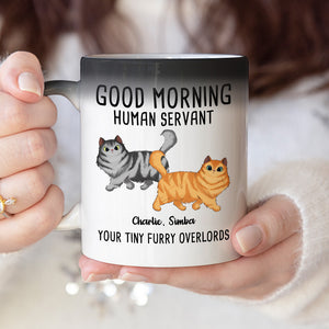 From Your Tiny Furry Overlords - Cat Personalized Custom Color Changing Mug - Gift For Pet Owners, Pet Lovers